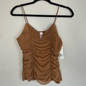 No Boundaries ruched tank top